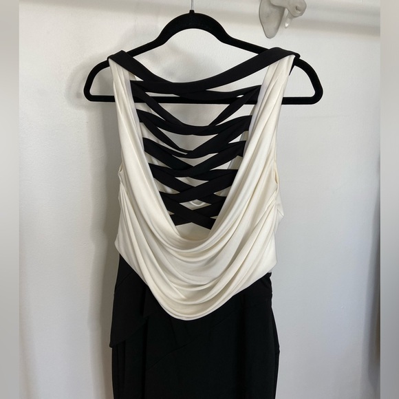 SLEEVELESS COWL NECK MIDI DRESS - Picture 6 of 6